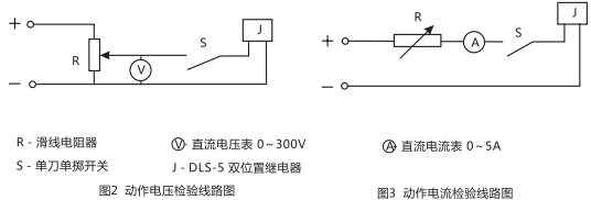 DLS-5/3雙位置繼電器檢驗與調試線路圖